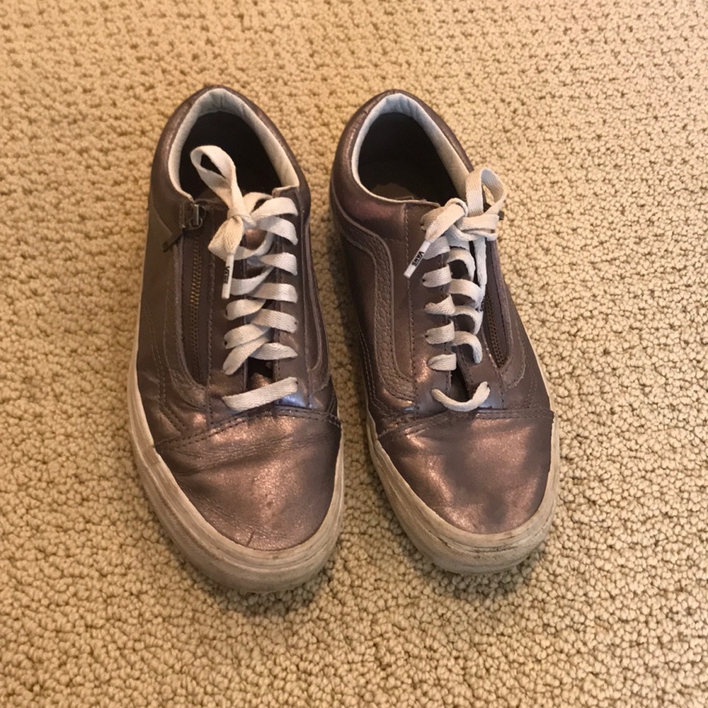 purple metallic vans
